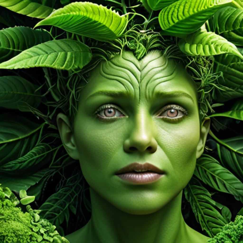 Image Prompt 1: The Green Wonder - Dynamic Growth and Environmental Impact**